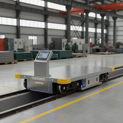 AGV Smart Rail Transfer Cart với công suất tải 10 tấn, tốc độ chuyển 30m / phút và pin chạy cho tự động hóa công nghiệp