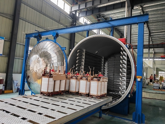 Thùng sấy chân không hình tròn cho máy biến áp điện