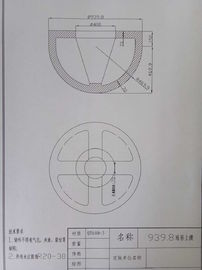 Phanh bền Bender Máy Làm Nước / Sữa Tank Head Dish End Die / Dụng cụ