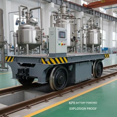 Xe chuyển tải đường sắt chống cháy nổ có tải trọng 10 tấn và tốc độ 30m/phút cho khu vực nguy hiểm
